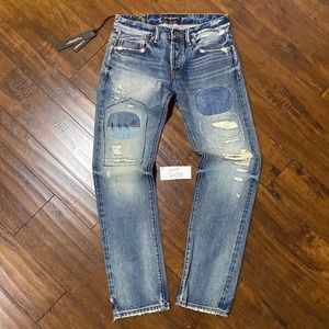 NWT Cult of Individuality Sample Greaser Straight Selvedge Denim Jeans #…